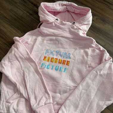 Pink Hoodie mit buntem PICTURE-Print