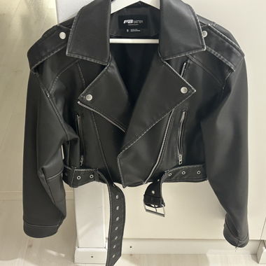 Giacca in pelle marrone