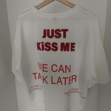 T-shirt blanc (Just Kiss me)