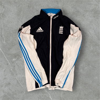 vintage adidas england trackjacket white/black