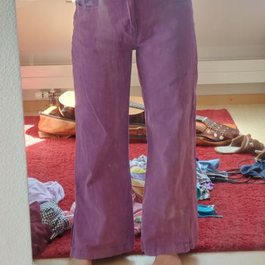Pantaloni ampi lilla