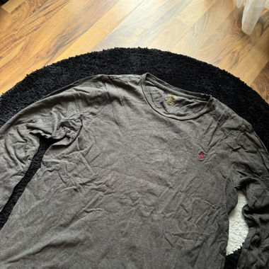 Ralph Lauren LongsleeveGrau mit rotem Logo Größe L