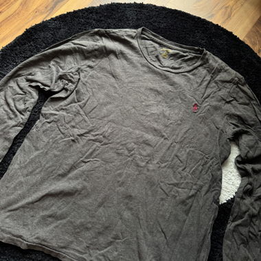 Ralph Lauren Longsleeve Grey with Red Logo Size L