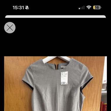 Neues H&M Kleid im Hahnentrittmuster, gr. 38