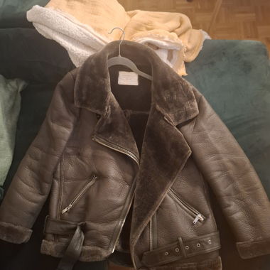 Giacca aviator Zara Woman in similpelle M