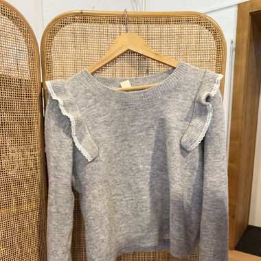 Pull gris zebra 