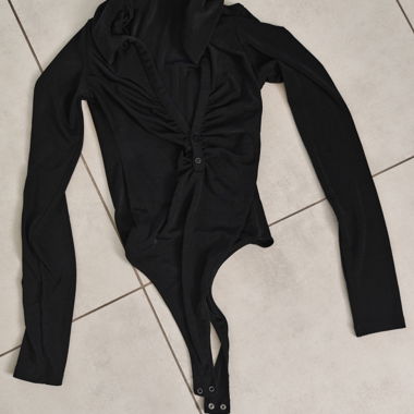 Black Bershka bodysuit