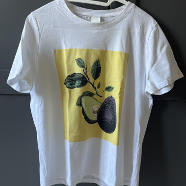 Weisses Avocado T-Shirt