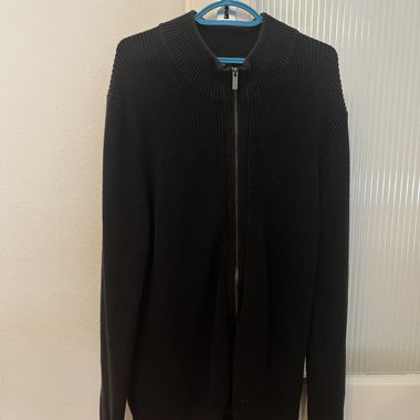 Massimo Dutti Black Zip Gilet