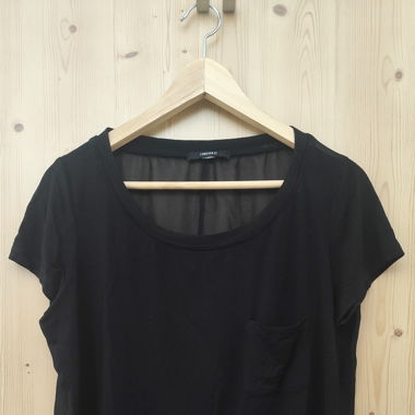 Shirt mit transparentem Rücken