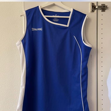 Spalding original basketball jersey blue