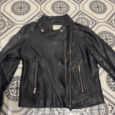 Veste noir cuir 