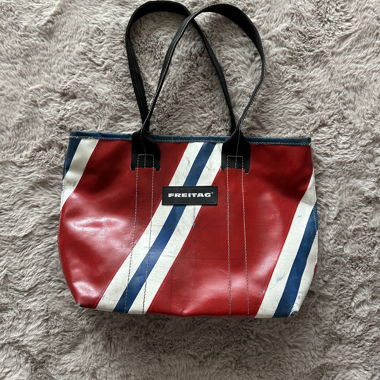 Freitag Tote Bag Rosso Bianco Blu