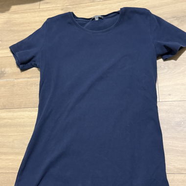 T-shirt bleu marine S bio