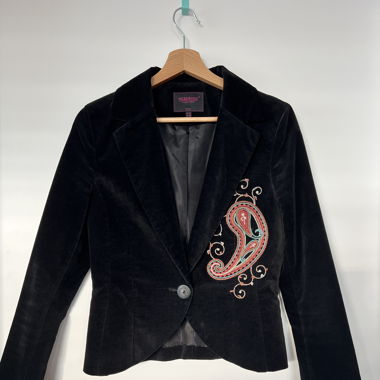 Samt Blazer with decorative element