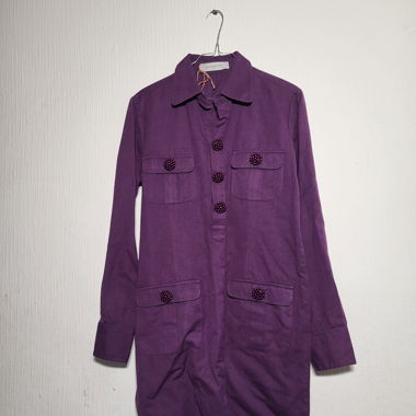 Abito camicia vintage viola