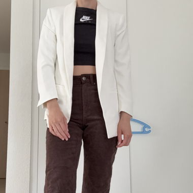 Weisser Blazer von H&M - Grösse 34