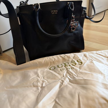 Borsa a mano Guess nera