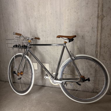 Siech single speed citybike con cesta anteriore