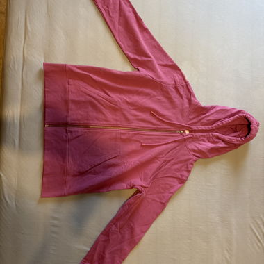 Pink Kapuzenjacke mit Reissverschluss