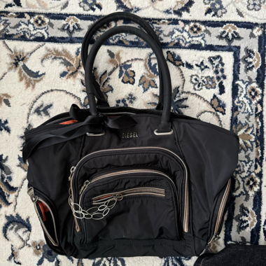 cool black/orange diesel bag