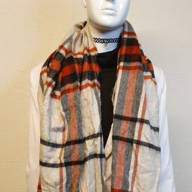 Herbstlicher Schal Primark kariert 