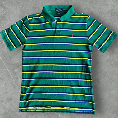 VINTAGE RALPH LAUREN POLOSHIRT GESTREIFT -GR. S-