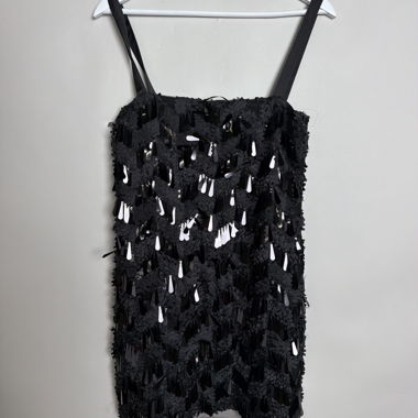 Top Zara Nero con Paillettes