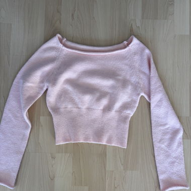 Pink Cropped Sweater