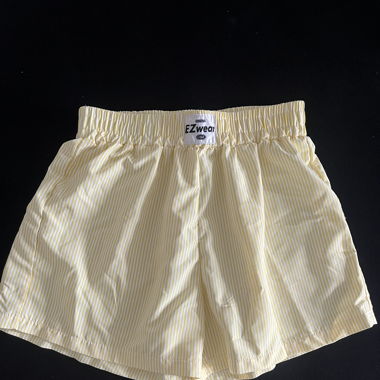 Yellow Summer short Pants with Stripes