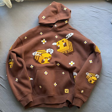 Minecraft Bee Hoodie Bee Gr. M