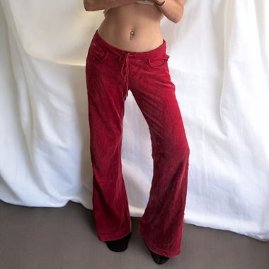 Y2K Velvet flare Jogging Pants