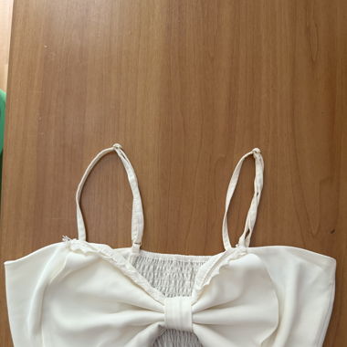 White Top with Maxi Bow