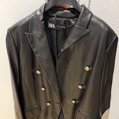 LEATHER BLAZER