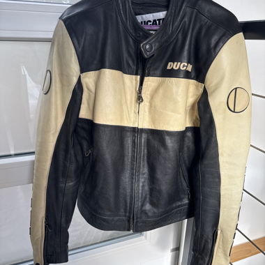 Veste moto Ducati en cuir