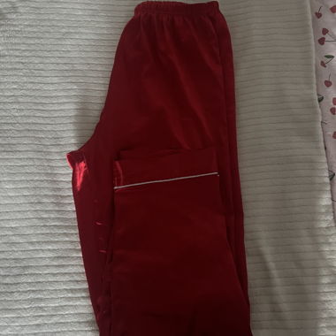 Satin pyjama red