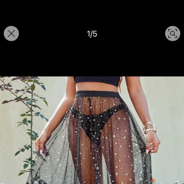 Jupe transparente 