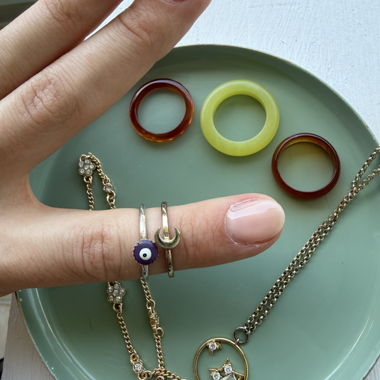 Jewelry Ring and Chain Set