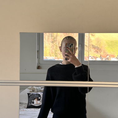 Pull en maille noir