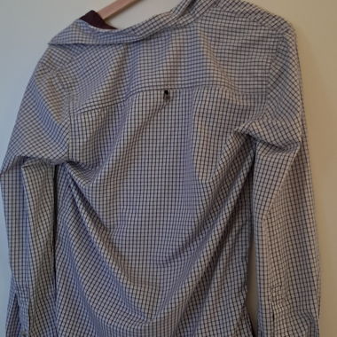 Chemise à carreaux manches longues