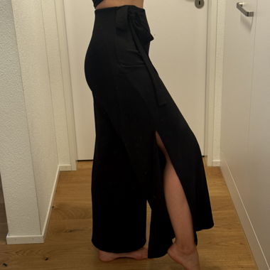 Stoffhose mit Schlitz