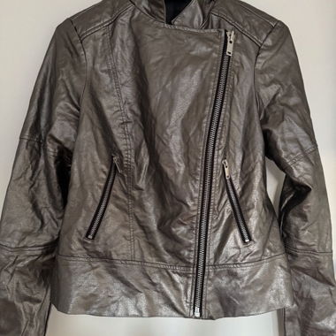 Giacca in pelle bronzo