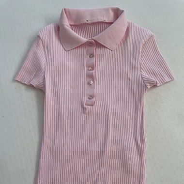 pinkes polo Shirt Zara