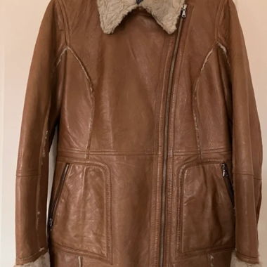 Leather jacket by Aust, size 36