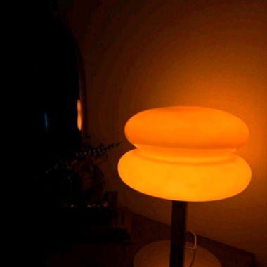 Chrom Glas Vintage Lampe Brandneu