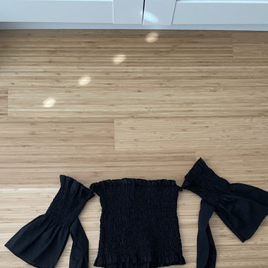 Crop Top mit süssen Ärmeln