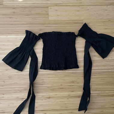 Crop Top mit süssen Ärmeln