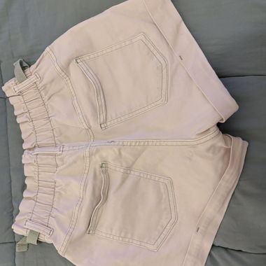 Short beige chiaro in denim