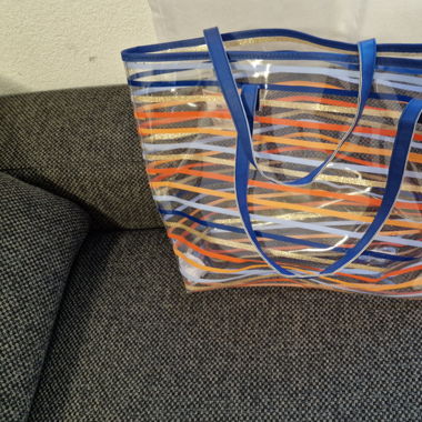 Sac transparent coloré