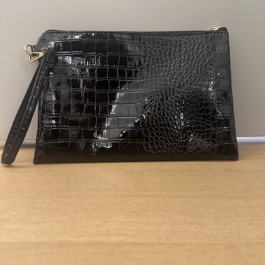Black Patent Pouch/Clutch